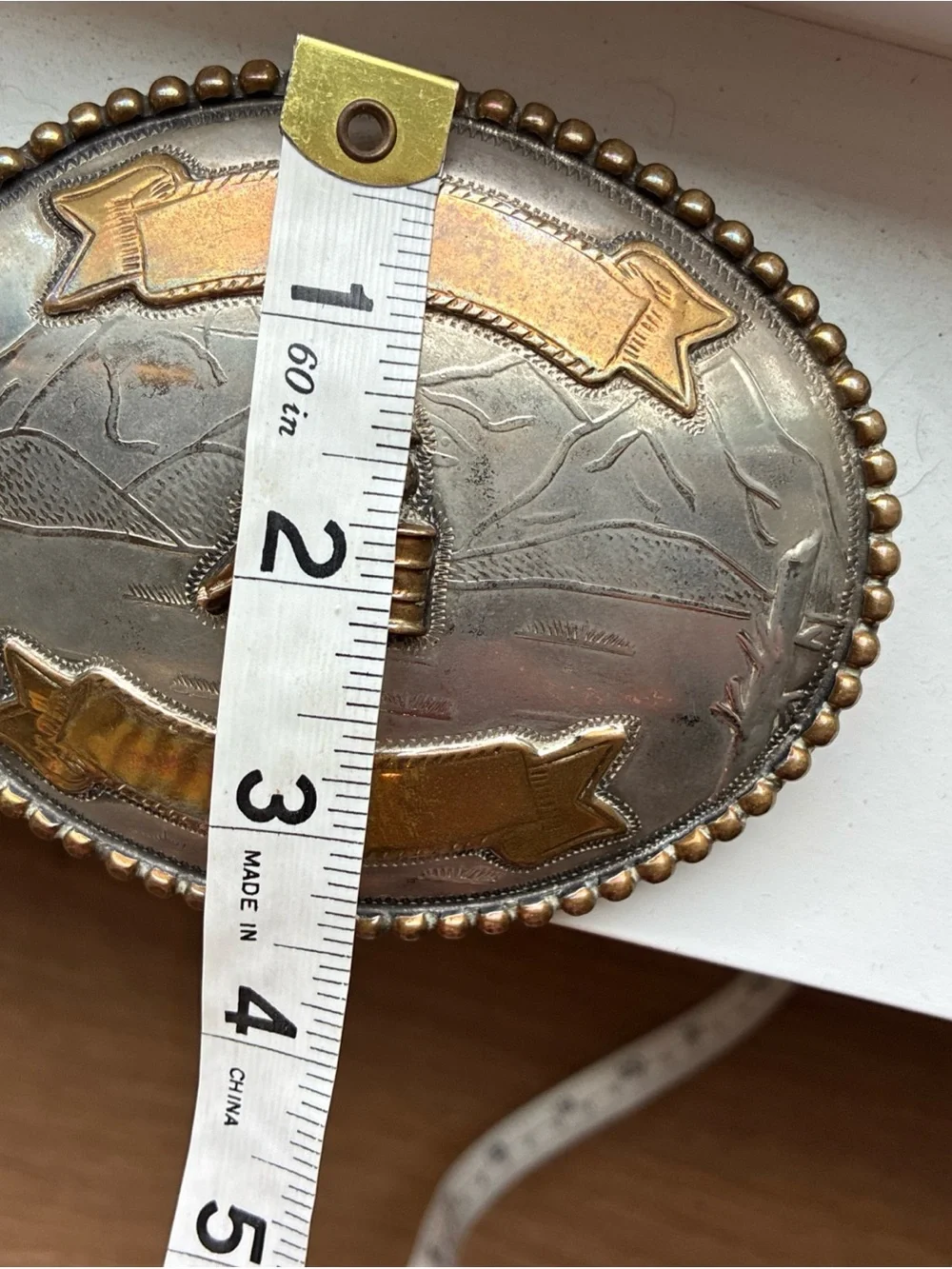 Genuine Vintage Maplamex M13 M&F Western Rodeo Belt Buckle Mexico